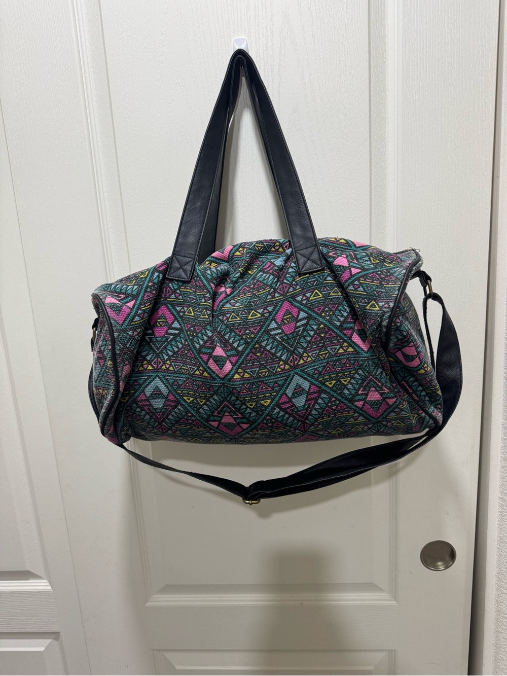 Mossimo Geometric Tribal Print Weekender Duffel Travel Bag